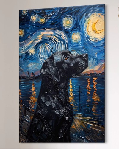Quadro tela labrador cane - labrador,