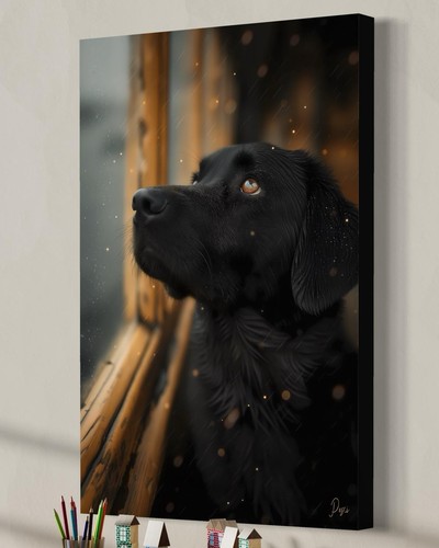 Quadro tela labrador cane - labrador,