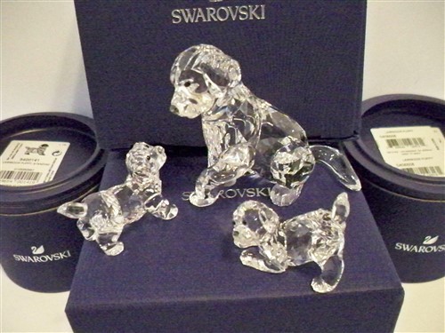 Swarovski labrador family - swarovski, set