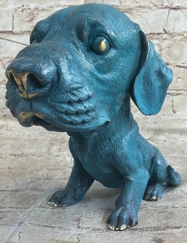 Scultura real bronzo cucciolo - real,