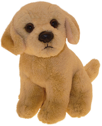 Peluche labrador giallo - labrador, 6,5"