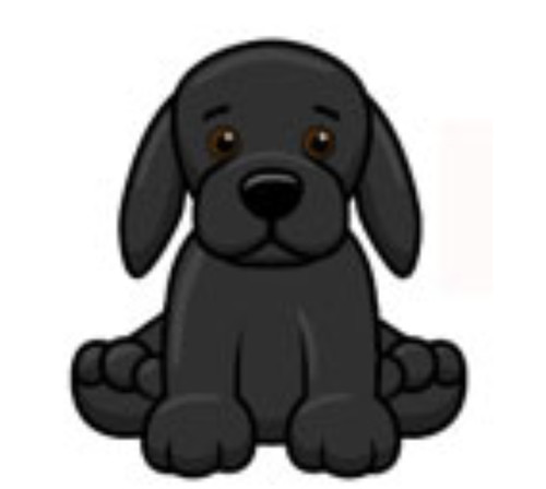 Webkinz black labrador hm100 - webkinz,