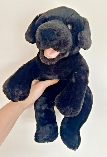 Peluche cane labrador nero - peluche,