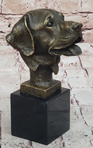 Real bronzo cucciolo busto - real,
