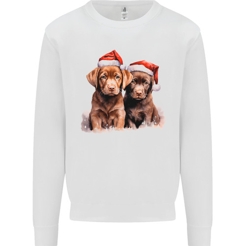 Felpa natale cuccioli labrador - felpa,